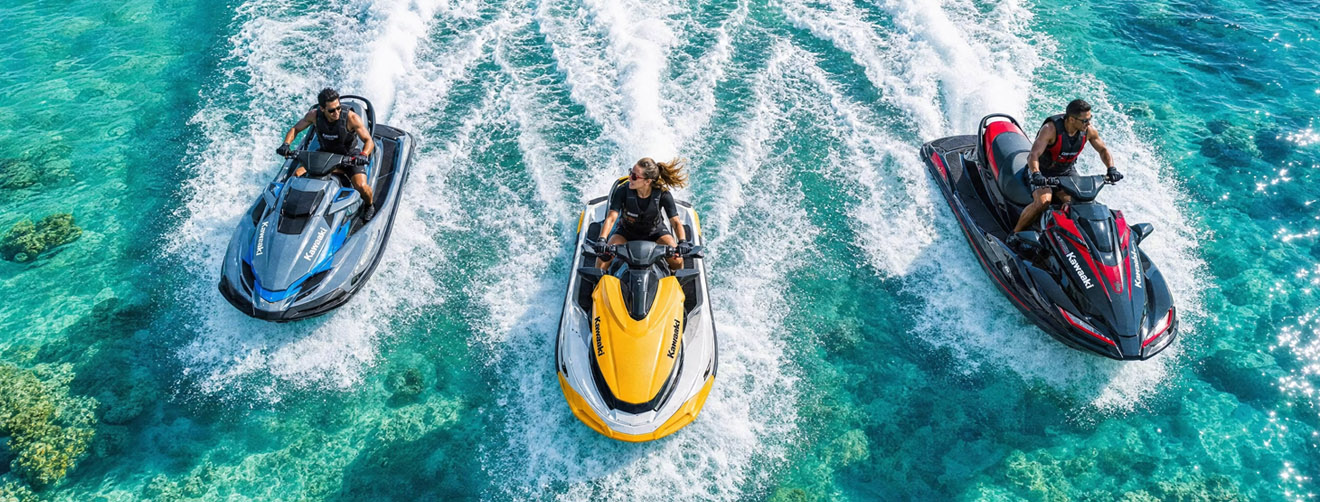 Kawasaki Jet Ski 2026: qual modelo escolher — família, luxo ou performance pura?